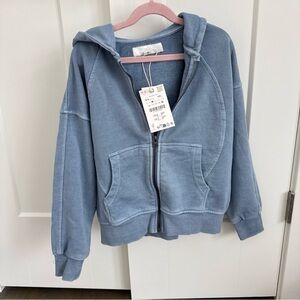 Zara Boys  Blue Hoodie Sweatshirt